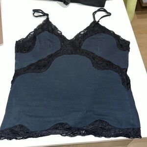 Black lace camisole